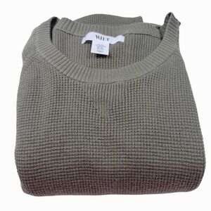 Wilt Waffle Knit Sweater Mens XXL Olive Green New Cotton Cashmere Pullover